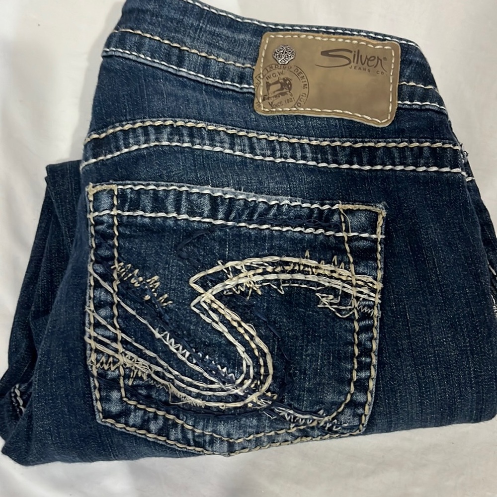 Silver jeans Aiko Capri size 27